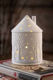 Belleek Living Forest LED Votive in Ivory - Size: 10 inches - thumbnail 2