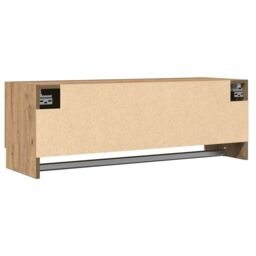 Berkfield Home Wardrobe Artisan Oak 100x32.5x35 cm Engineered Wood in Brown - thumbnail 6