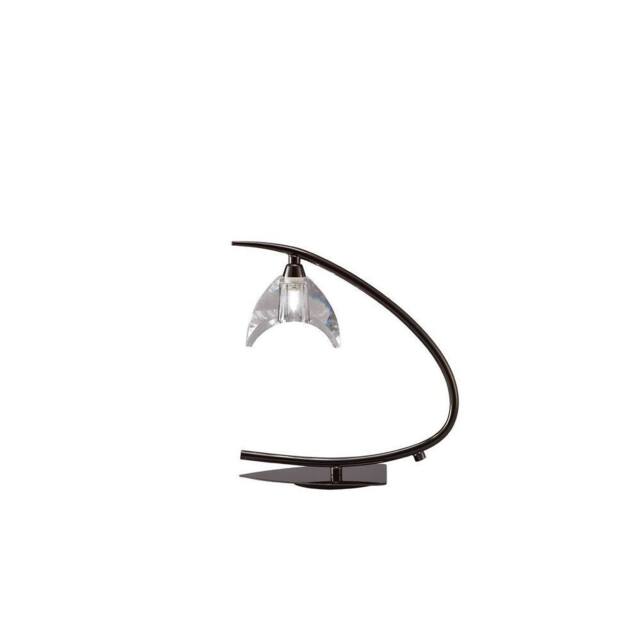 Netlighting Eclipse Table Lamp 1 Light G9 Small Black Chrome - image 1