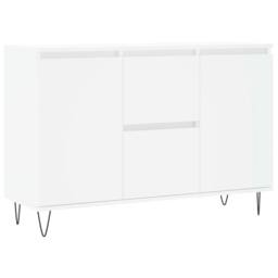 Berkfield Home Sideboard White 104x35x70 cm Engineered Wood - Size: 104 x 35 x 70 cm - thumbnail 1