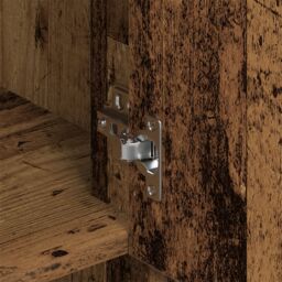 Berkfield Home Highboard Old Wood 80x33x150 cm Engineered Wood in Brown - Size: 80 x 33 x 150 cm - thumbnail 9
