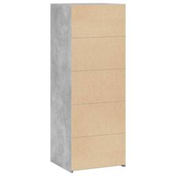 Berkfield Home Highboard Concrete Grey 45x41x124 cm Engineered Wood - Size: 45 x 41 x 124 cm - thumbnail 6