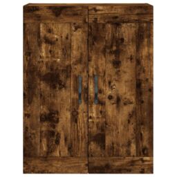 Berkfield Home Highboard Smoked Oak 69.5x34x180 cm Engineered Wood in Brown - thumbnail 6