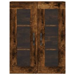 Berkfield Home Highboard Smoked Oak 69.5x34x180 cm Engineered Wood in Brown - thumbnail 6