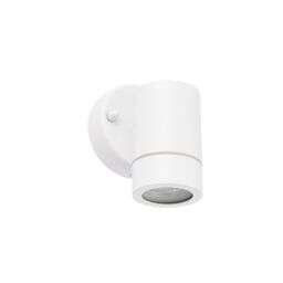 Netlighting Palin 1 Light Outdoor Wall Light Gloss White Glass IP44 GU10 - thumbnail 2