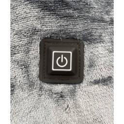 Ribbon Eskimo Heated Blanket Hoodie in Grey - thumbnail 3