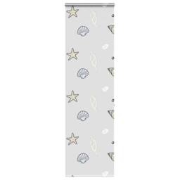 Berkfield Home Shower Roller Blind with Cassette 70x240 cm Fabric Width 66 cm in Light Grey - thumbnail 2