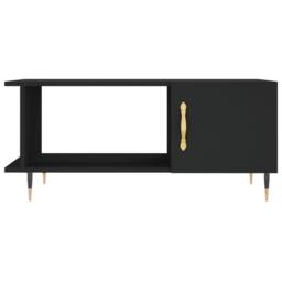 Berkfield Home Decorative Coffee Table Black 90x50x40 cm Engineered Wood - Size: 90 x 50 x 40 cm - thumbnail 5