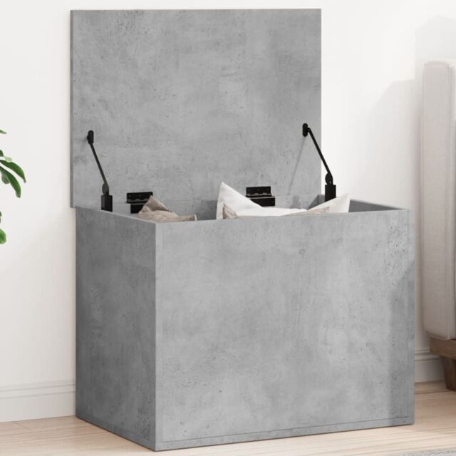 Berkfield Home Storage Box Concrete Grey 60x42x46 cm Engineered Wood - Size: 60 x 42 x 46 cm - image 1