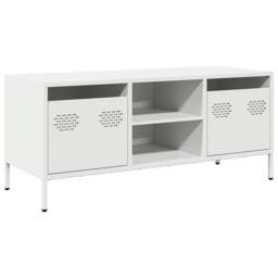 Berkfield Home TV Cabinet White 101.5x39x43.5 cm Cold-rolled Steel