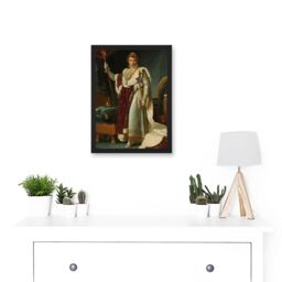 Artery8 Gerard Portrait Emperor Napoleon I Bonaparte France Artwork Framed Wall Art Print A4 in Black - thumbnail 2