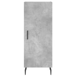 Berkfield Home Highboard Concrete Grey 34.5x34x180 cm Engineered Wood - thumbnail 8