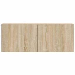Berkfield Home 3 Piece TV Cabinet Set Sonoma Oak Engineered Wood in Light Tan - thumbnail 5
