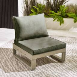 FurnitureboxUK Brisa Solid Wood 8 Seat Outdoor Sofa Set in Off-White - thumbnail 8