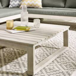 FurnitureboxUK Brisa Solid Wood 8 Seat Outdoor Sofa Set in Off-White - thumbnail 7