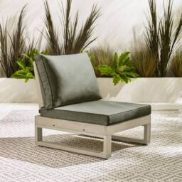 FurnitureboxUK Brisa Solid Wood 8 Seat Outdoor Sofa Set in Off-White - thumbnail 9
