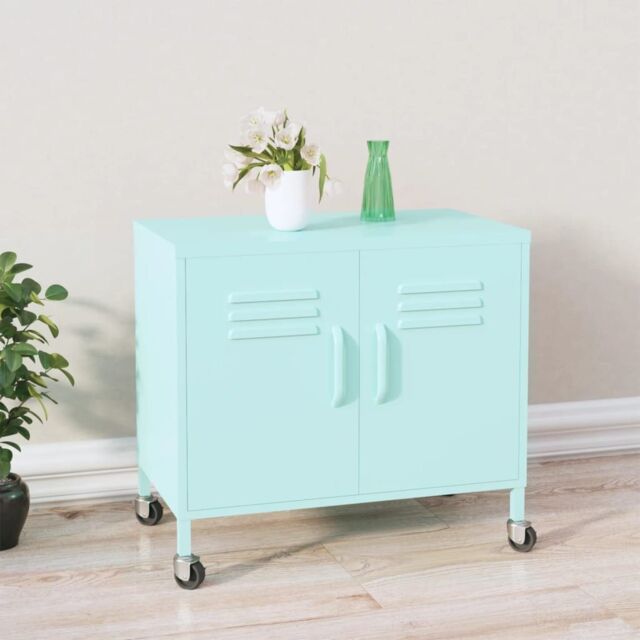 Berkfield Home Storage Cabinet Mint 60x35x56 cm Steel in Green - Size: 60 x 35 x 56 cm - image 1