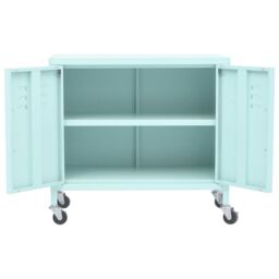 Berkfield Home Storage Cabinet Mint 60x35x56 cm Steel in Green - Size: 60 x 35 x 56 cm - thumbnail 6