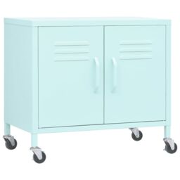 Berkfield Home Storage Cabinet Mint 60x35x56 cm Steel in Green - Size: 60 x 35 x 56 cm - thumbnail 2
