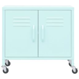 Berkfield Home Storage Cabinet Mint 60x35x56 cm Steel in Green - Size: 60 x 35 x 56 cm - thumbnail 3