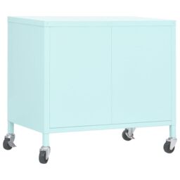 Berkfield Home Storage Cabinet Mint 60x35x56 cm Steel in Green - Size: 60 x 35 x 56 cm - thumbnail 5