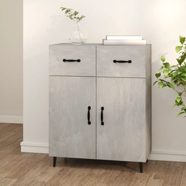 Berkfield Home Sideboard Concrete Grey 69.5x34x90 cm Engineered Wood - image 1