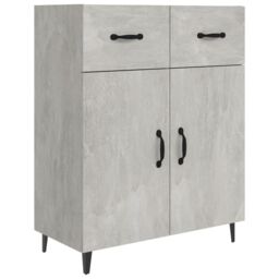 Berkfield Home Sideboard Concrete Grey 69.5x34x90 cm Engineered Wood - thumbnail 2