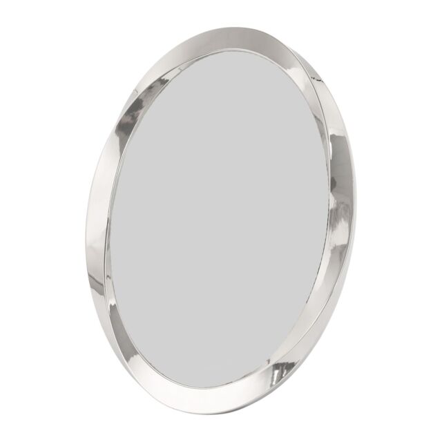 Happy Homewares Modern Oval Nickel Plated Metal 4x6 Picture Frame with Twisting Design in Metallic Silver - image 1