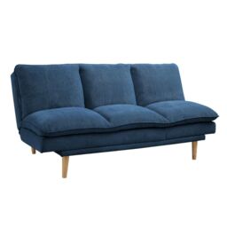 Home Detail Poppy Sofa Bed in Blue - Size: 3 Seater - thumbnail 4