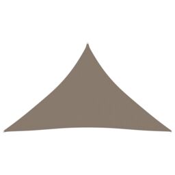 Berkfield Home Sunshade Sail Oxford Fabric Triangular 4x4x4 m Taupe in Beige - thumbnail 2