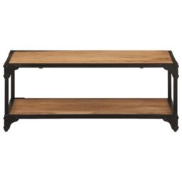 Berkfield Home Coffee Table 90x45x35 cm Solid Acacia Wood in Brown - Size: 90 x 45 x 35 cm - thumbnail 2