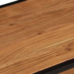 Berkfield Home Coffee Table 90x45x35 cm Solid Acacia Wood in Brown - Size: 90 x 45 x 35 cm - thumbnail 5