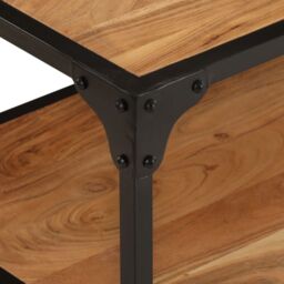 Berkfield Home Coffee Table 90x45x35 cm Solid Acacia Wood in Brown - Size: 90 x 45 x 35 cm - thumbnail 6