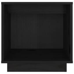 Berkfield Home Bedside Cabinets 2 pcs Black 40x30x40 cm Solid Wood Pine - Size: 40 x 30 x 40 cm - thumbnail 5