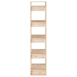 Berkfield Home Book Cabinet/Room Divider 41x35x160 cm Solid Wood Pine in Brown - Size: 41 x 35 x 160 cm - thumbnail 6