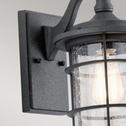 Netlighting Royal Marine 1 Light Small Outdoor Wall Lantern Black IP44 E27 - thumbnail 5