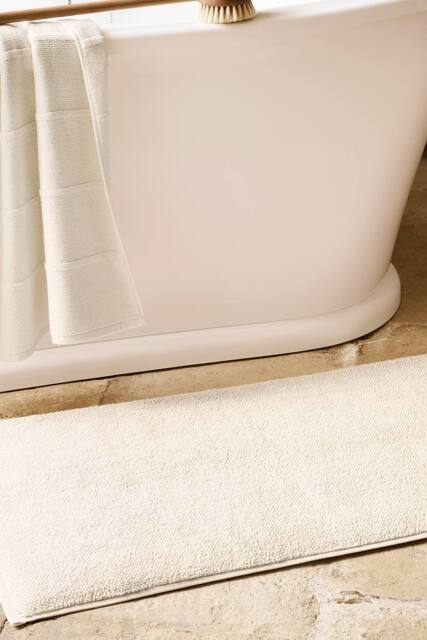 CHRISTY 'Highgate' Turkish Cotton Luxurious Bath Rugs in Ecru - image 1