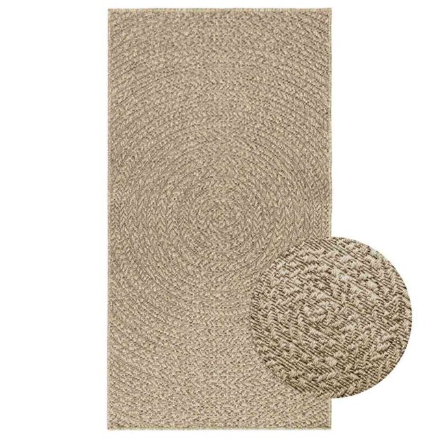 Berkfield Home Rug ZIZUR Beige 80x150 cm Jute Look Indoor & Outdoor - Size: Medium - image 1