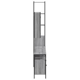 Berkfield Home Stylish 4 Piece Bathroom Cabinet Set Grey Sonoma Engineered Wood - thumbnail 7