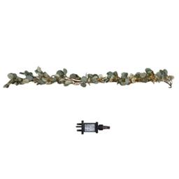 Samuel Alexander 1.8m Eucalyptus Christmas Garland with 130 Warm White LEDs in Green - thumbnail 6