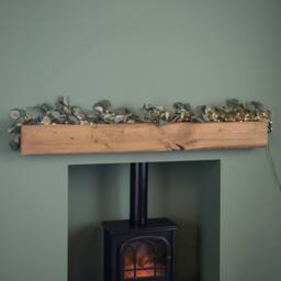 Samuel Alexander 1.8m Eucalyptus Christmas Garland with 130 Warm White LEDs in Green - thumbnail 1