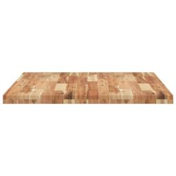 Berkfield Home Desk Top Oil Finished 100x80x4 cm Solid Wood Acacia in Brown - Size: 100 x 80 x 4 cm - thumbnail 6