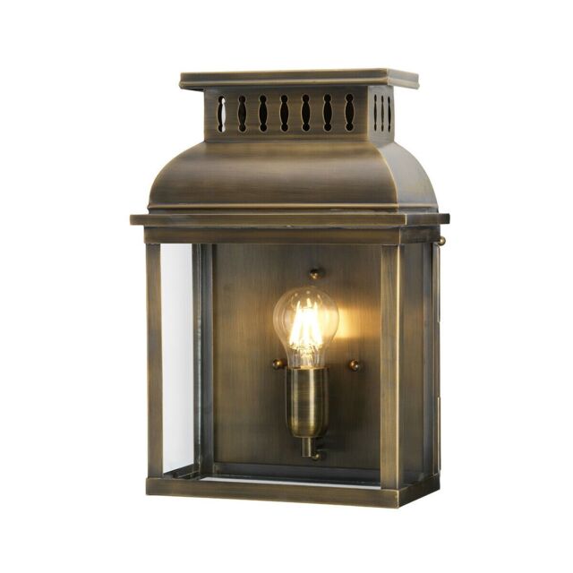 Loops Outdoor IP44 Wall Light Aged Brass LED E27 100W d02568 in Metallics