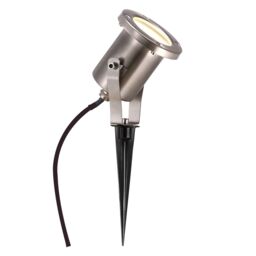 Nordlux Taurus Outdoor Spot Light Silver Stainless Steel Garden GU10 IP54
