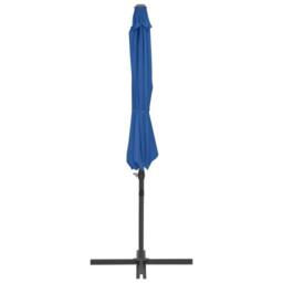 Berkfield Home Elegant Cantilever Umbrella with Steel Pole Azure Blue 300 cm - thumbnail 4