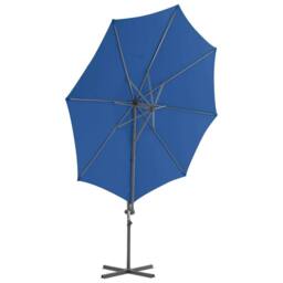 Berkfield Home Elegant Cantilever Umbrella with Steel Pole Azure Blue 300 cm