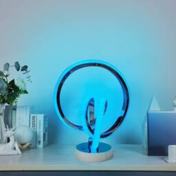 Garwarm 26.5cm RGB LED Novelty Table Lamp in Silver - thumbnail 7