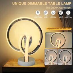 Garwarm 26.5cm RGB LED Novelty Table Lamp in Silver - thumbnail 9