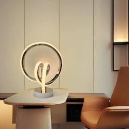 Garwarm 26.5cm RGB LED Novelty Table Lamp in Silver - thumbnail 3