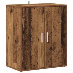 Berkfield Home Shoe Cabinet Old Wood 60x35x70 cm Engineered Wood in Brown - Size: 60 x 35 x 70 cm - thumbnail 3